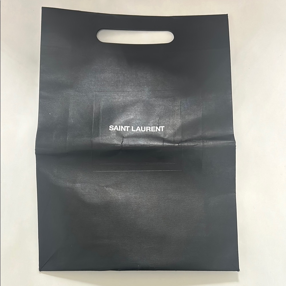YSL Black Shopping Tote Bag
